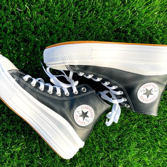 Converse Shoes - Platform converse move - Black Leather